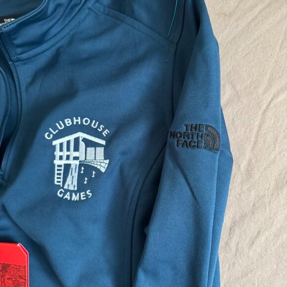 The North Face 1/4 zip jacket blue Women's pullover Medium Golf sporty fleece - Picture 2 of 7
